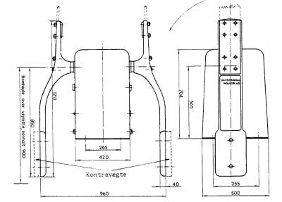 Tegning (2) af bomdrev